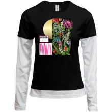 Комбинированный лонгслив Fashion Basic Flowers