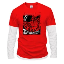 Комбинированный лонгслив Black and White Urban Brand