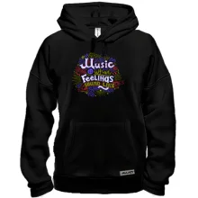 Толстовка Music is what Feelings sound like