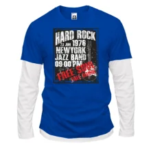 Комбінований лонгслів Hard Rock 1976 New York