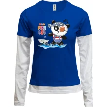 Комбинированный лонгслив Cute Pirates Panda