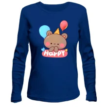 Лонгслив Bear Happy Birthday