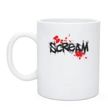Чашка Scream с каплями крови