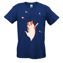 Футболка Cat with hearts