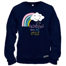 Світшот Rainbows make me Smile