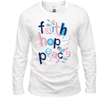 Лонгслив Faith Hope Peace