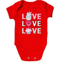 Дитяче боді Love Love Love