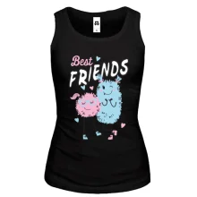 Женская майка Pink and Blue Best Friends