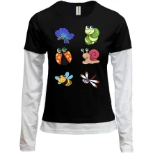 Комбинированный лонгслив Baby Bugs