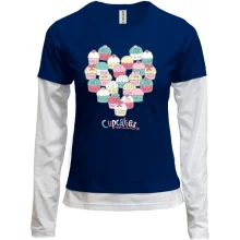 Комбинированный лонгслив Cake Heart