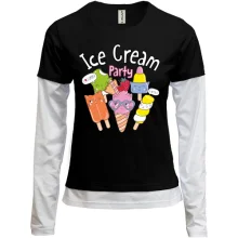 Комбінований лонгслів Ice Cream Party
