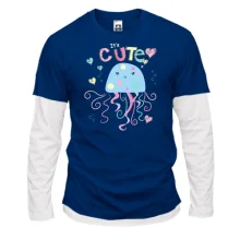 Комбинированный лонгслив Cute Jellyfish