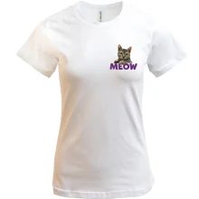 Футболка з написом Meow (mini)