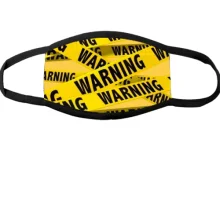 Багаторазова маска для обличчя WARNING