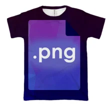 3D футболка з надписью PNG