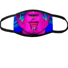 Многоразовая маска для лица Art face with tongue