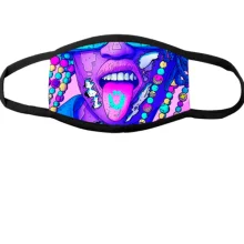 Многоразовая маска для лица Art face with long tongue