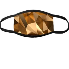 Многоразовая маска для лица Golden low poly