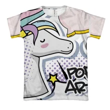 3D футболка Pop art unicorn