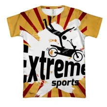 3D футболка extreme sport bike