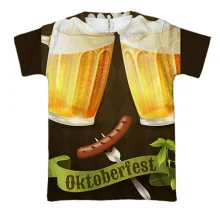3D футболка Oktoberfest beer
