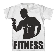 3D футболка Fitness Gym с атлетами