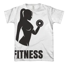 3D футболка Fitness Gym Girl