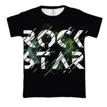 3D футболка Rock Star Glitch