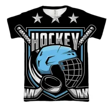 3D футболка Blue Hockey
