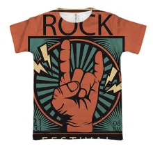 3D футболка rock festival