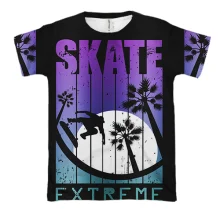 3D футболка Skate extreme