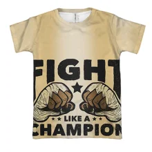 3D футболка Fight like a champion