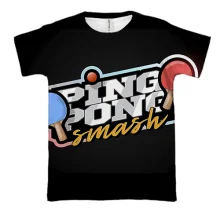 3D футболка Ping pong smash