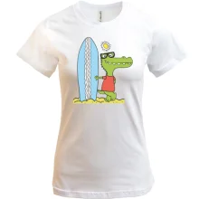 Футболка Crocodile surfer