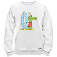 Свитшот Crocodile surfer