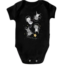 Детское боди Let's get lost in Space