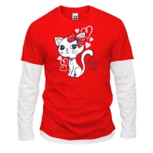 Комбинированный лонгслив Pretty Kitty