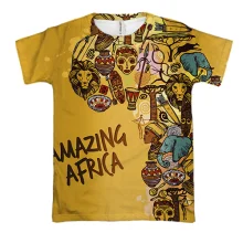 3D футболка Amazing africa