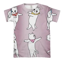 3D футболка з котами, що танцюють