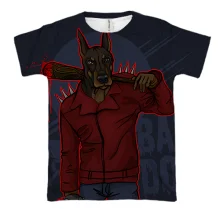 3D футболка Bad dog