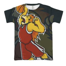 3D футболка Basketball Lion
