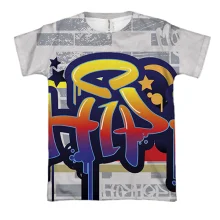 3D футболка Hip Hop graffiti