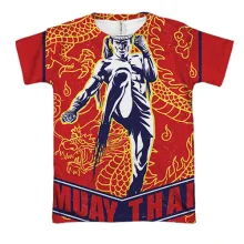 3D футболка с борцом Muay Thai (3)