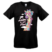 Футболка Listen to your heart Giraffe