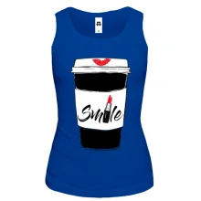 Женская майка Coffee Smile