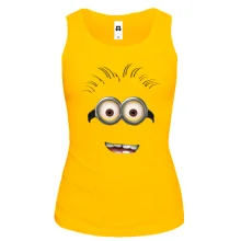 Женская майка Minion face