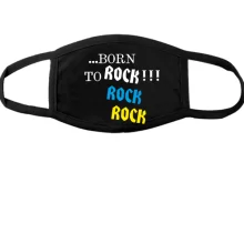Тканинна маска для обличчя ...born to ROCK