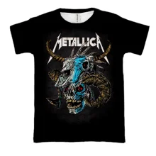 3D футболка Metallica (с черепом быка)