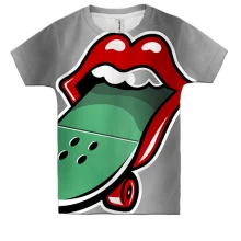Дитяча 3D футболка Rolling Stones Skate