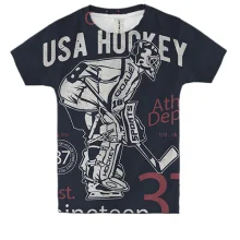 Детская 3D футболка USA Hockey